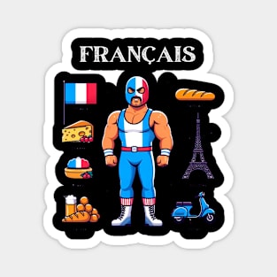 Francais: Masked Man Magnet