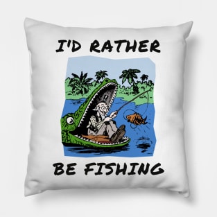 I'd rather be fishing Pillow