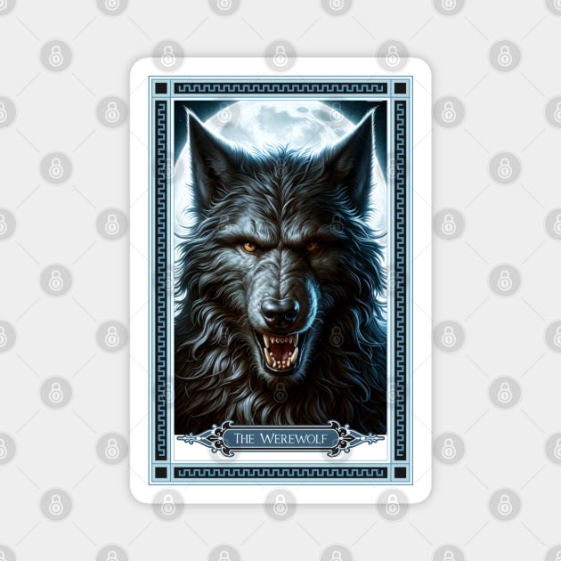 The Werewolf Tarot Card Magnet by HolidayBug