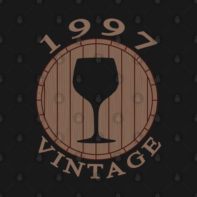 Vintage Wine Lover Birthday 1997 by TMBTM