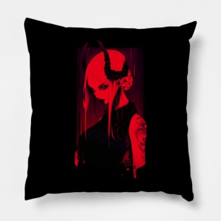 Phonk Demon Girl Pillow