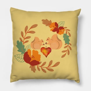 Squirrels in love Pillow