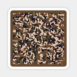 Camouflage Canvas Magnet