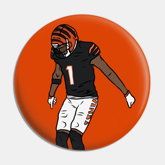 rattraptees Ja'Marr Chase Celebration Pin