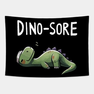 Dino-sore Dinausaur Sport Fitness Dino Tapestry