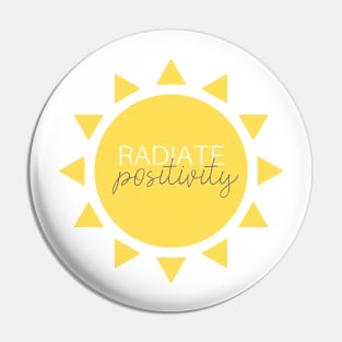 Radiate Positivity Sunny Pin