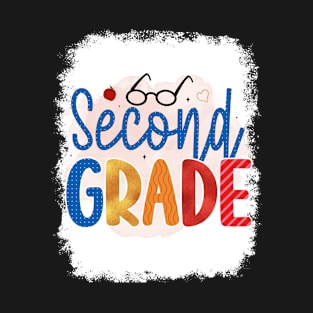 Second Grade Rainbow Girls Boys Teacher Team 2nd Grade Squad T-Shirt