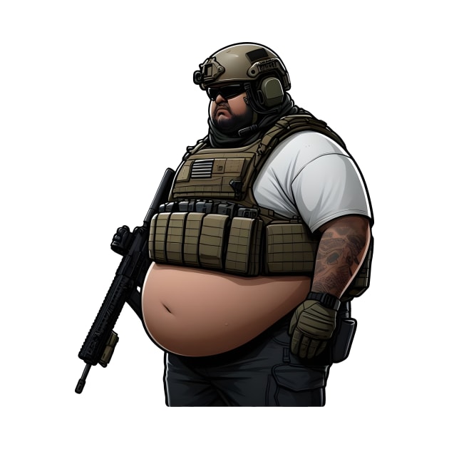 Tactical Fatman by Rawlifegraphic