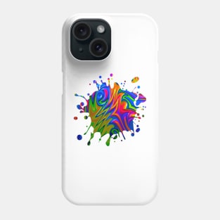 Psychedelic Rainbow Fractal Phone Case