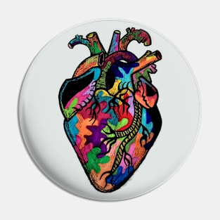 Trippy Heart Pin