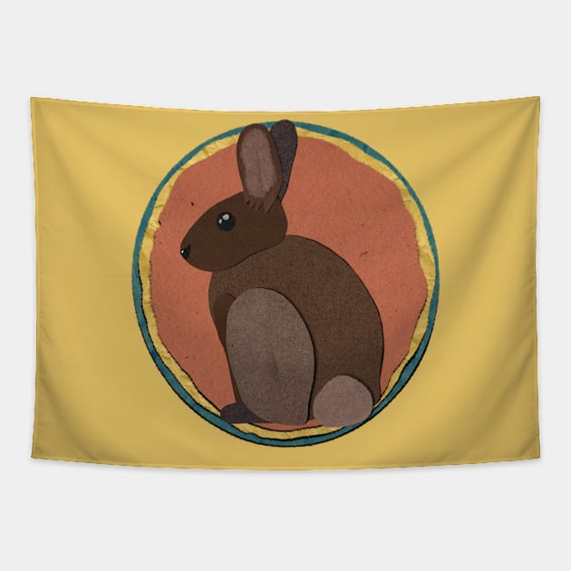 Paper Craft Rabbit Tapestry by Black Squirrel CT