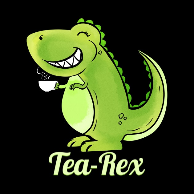 Comic Dino T-Rex Tea-Rex Tea Funny by SinBle