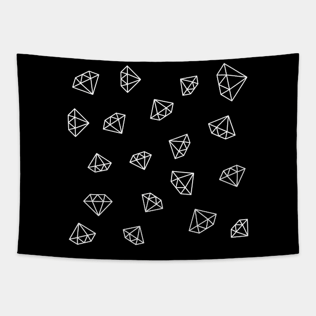 Diamonds Pattern v2 Tapestry by Jennifer