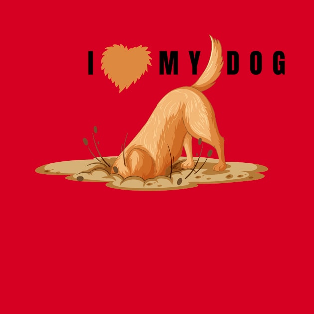 I love my dog by Olivka Maestro