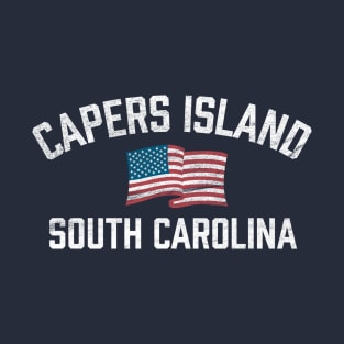 Capers Island South Carolina SC USA Flag Patriotic T-Shirt