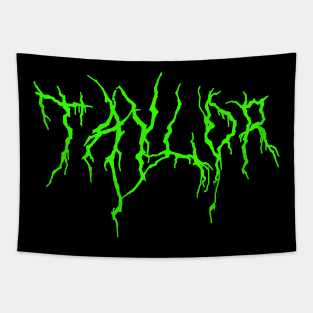 Taylor Metal Neon Green Tapestry