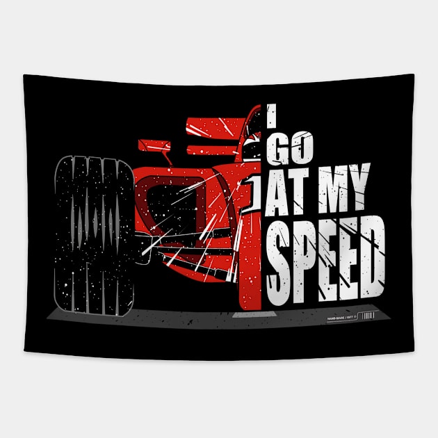 Formula 1 Racing Car Tapestry by DoubleAStore