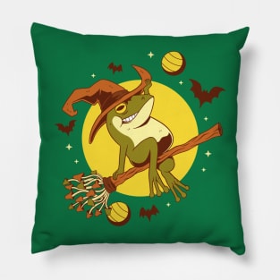 frog halloween Pillow