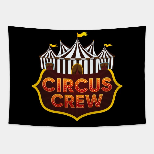 Circus Crew Tshirt For Carnival Fans Tapestry by razlanisme