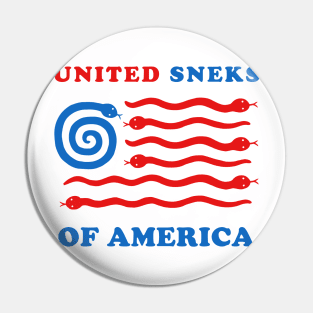 United Sneks Of America Pin