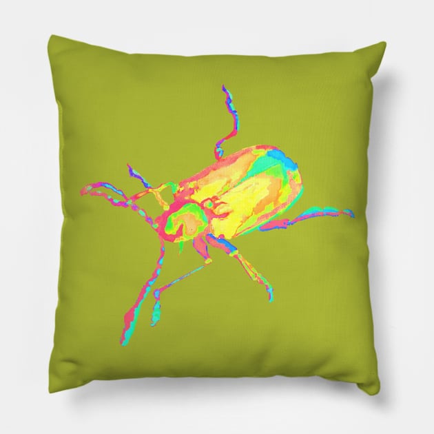 Psychedelic Dogbane Pillow by divafern