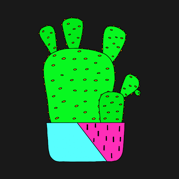 Cute Cactus Design #164: Big Cacti In Nice Planter Pot by DreamCactus