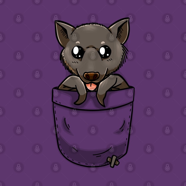 Cute Pocket Fruit Bat by TechraPockets