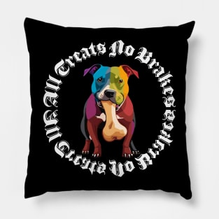 All Treats No Brakes Pillow