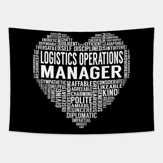 Logistics Operations Manager Heart Tapestry by LotusTee