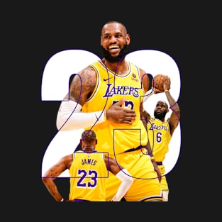 Lebron James Basketball 23 Poster T-Shirt