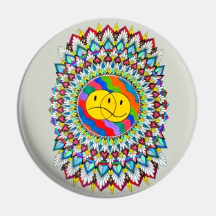 Mixed Emotions Mandala Pin