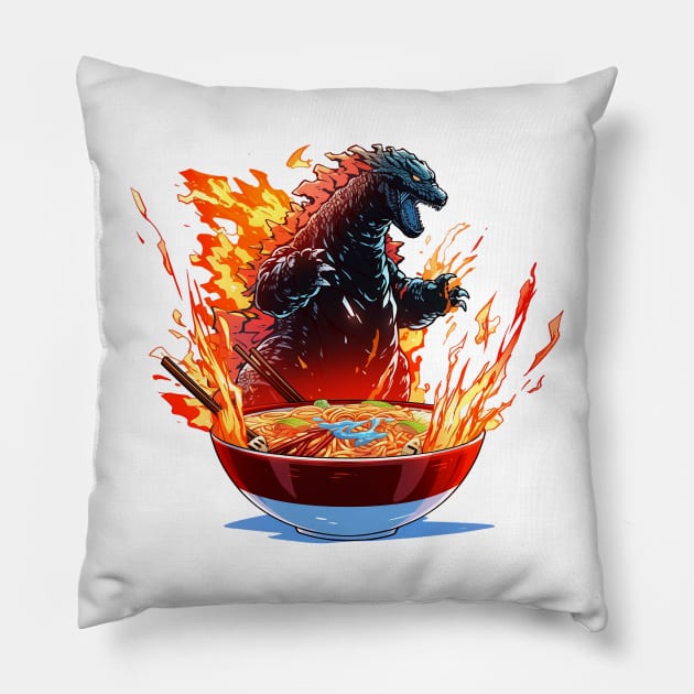 godzilla Pillow by skatermoment