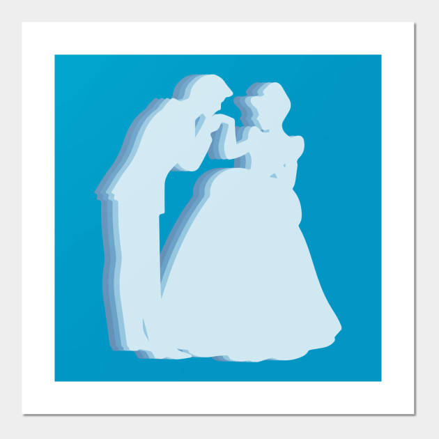 Minimalist Cinderella And Prince Silhouette Princes And Princesses Posters And Art Prints Teepublic