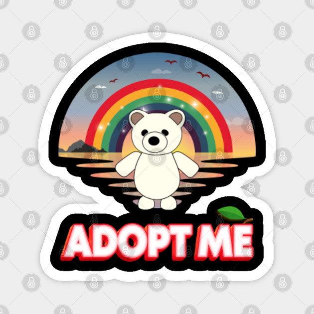 Cute Sunset Polar Bear Adopt Me Magnet Teepublic De - roblox polar bear