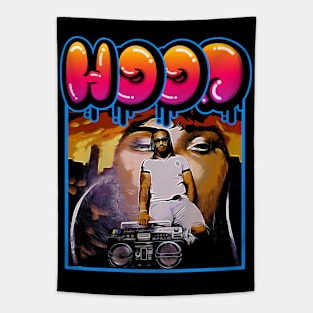 Hood Boy.Hip Hop Art Tapestry