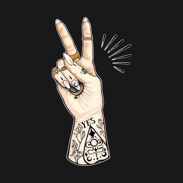 Ouija Hand - YES by PaperTigress