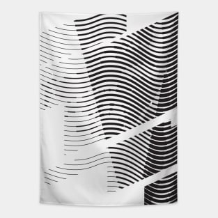 Abstract Wave Portrait Tapestry