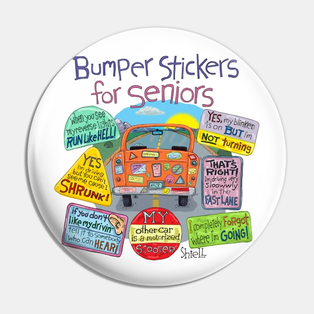 Bumper Stickers for Seniors Pin by macccc8