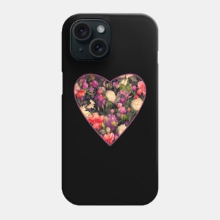 Heart Shaped Flower Garden Phone Case