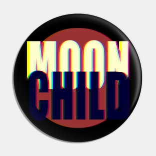 Moon Child 3D Pin