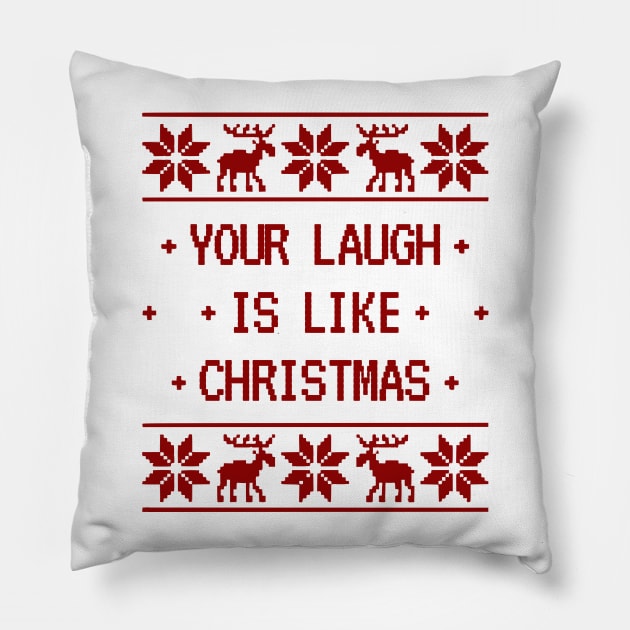 Wynonna Earp Christmas - Red Font Pillow by viking_elf