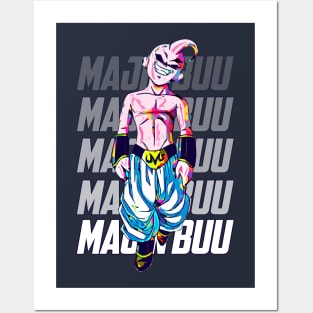 Majin Buu Streetwear anime design for dragon ball Poster for Sale by  WahomeV