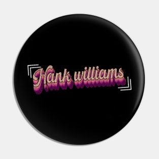 hank williams vintage Pin