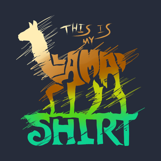 This Is My Llama Shirt by fizzyllama