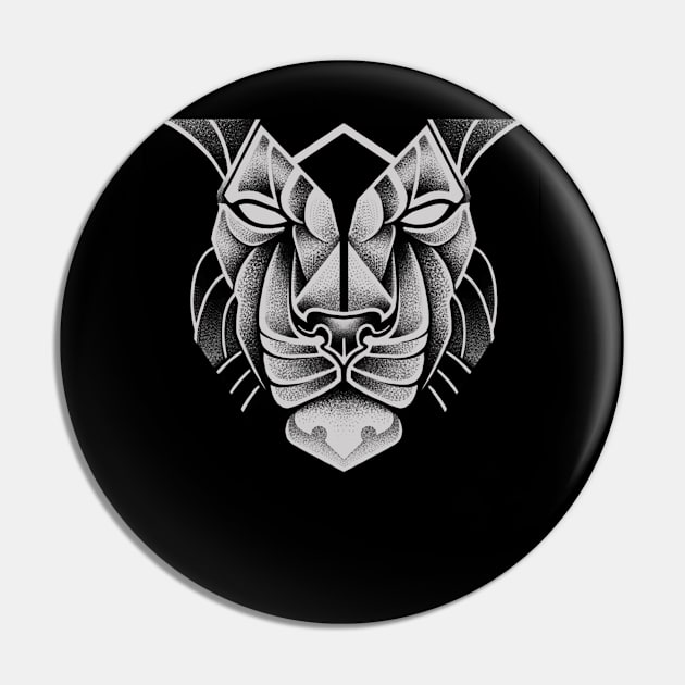 lion black Pin by Sovey_tattoo