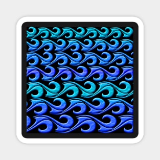 blue waves Magnet