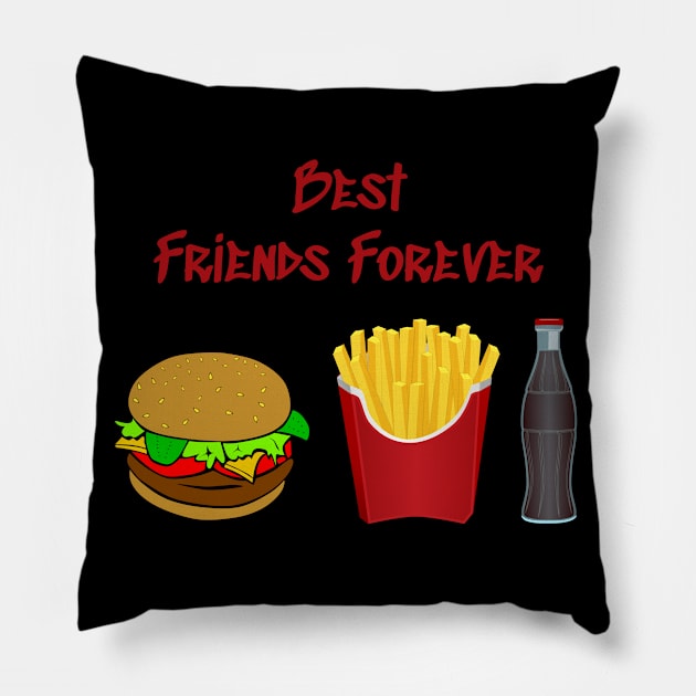 Best Friends forever Pillow by MissMorty2