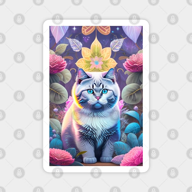 Radiant British Shorthair Kitty Magnet by Enchanted Reverie