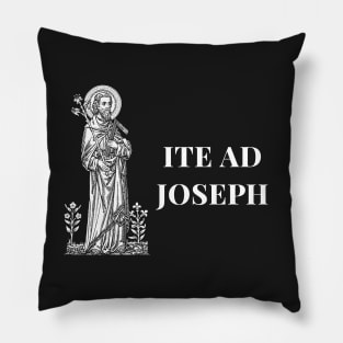 Ite Ad Joseph - Black Bkg Pillow