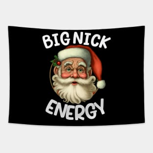 Big Nick Santa Energy Retro Santa Xmas Christmas Tapestry